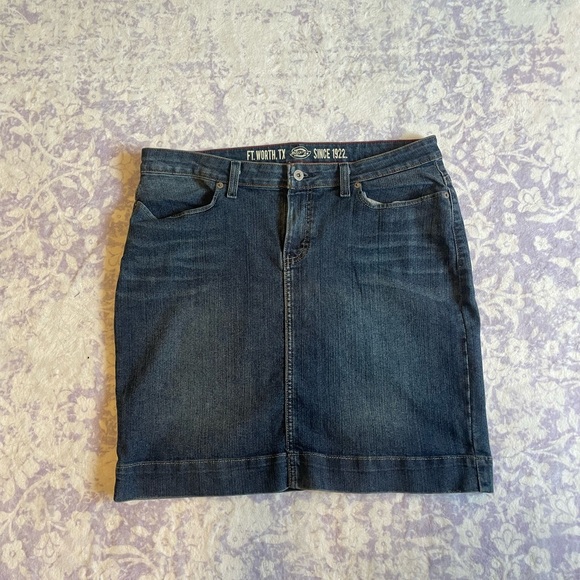 Dickies Dresses & Skirts - Dickies Brand Denim Skirt-Size 12-Stonewash Indigo-Knee Length